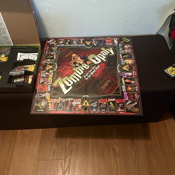 #0937+ Zombie-Opoly Board Game - Red and Black Monopoly - Picture 3 of 6